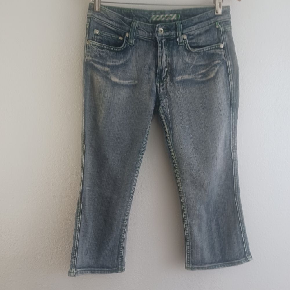 Viggos blue and green capri jeans size 7/8